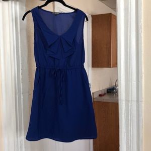 Blue chiffon dress